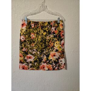 J. Jill floral pencil skirt, stretchy